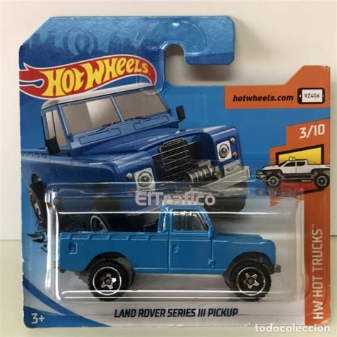 Hot Wheels Land Rover Series Iii Pickup Azul Vendido En Venta Directa