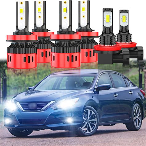 For Nissan Altima Combo Led Headlight Hi Low Fog Light