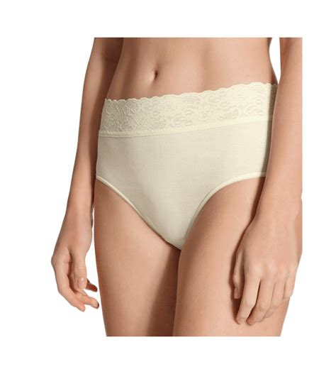Culotte Haute Calida Classic Lycraspitze Champagne Lingerie Sipp