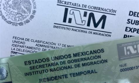 Tarjetas De Residencia De México Vencimiento Y Extensión 2025