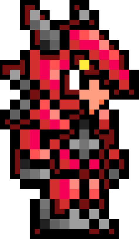 Pixilart - Terraria Crimson Armor by aumino