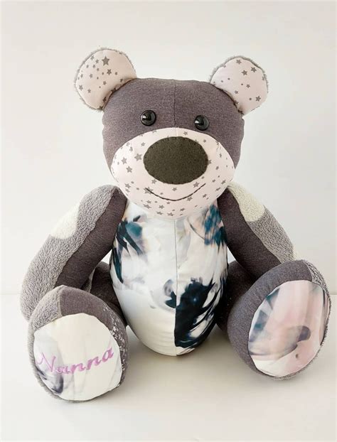 Memory Bear Pattern PDF Sewing Pattern Betsy Bear Teddy Etsy Canada