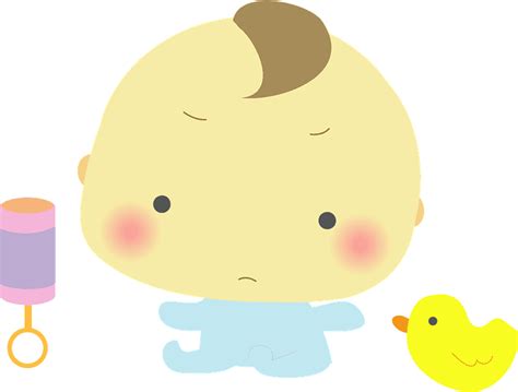 男の子の赤ちゃん イラスト画像