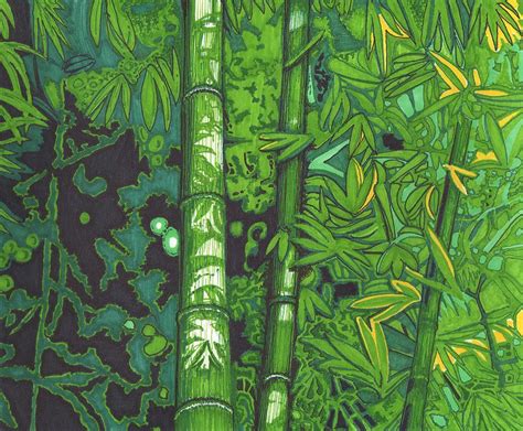 Bamboo Drawing By Will Stevenson Pixels