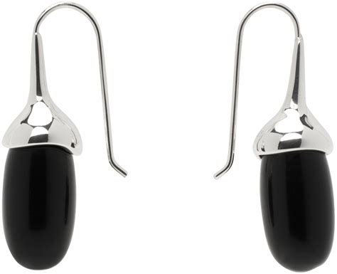 Silver Dripping Stone Earrings By Sophie Buhai On Sale