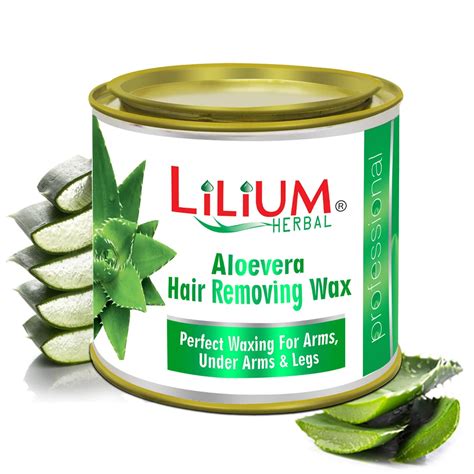 Lilium Aloe Vera Hair Removing Wax Perfect Waxing For Arms Under Arms And Legs 600g