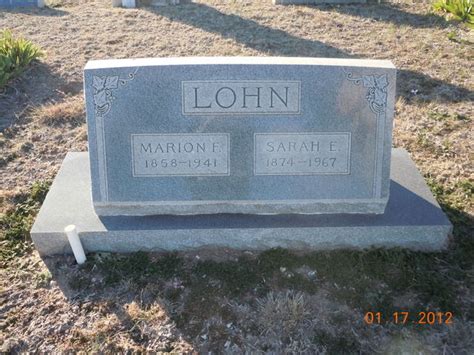 Sarah Elizabeth Lizzie Bray Lohn Find A Grave Memorial