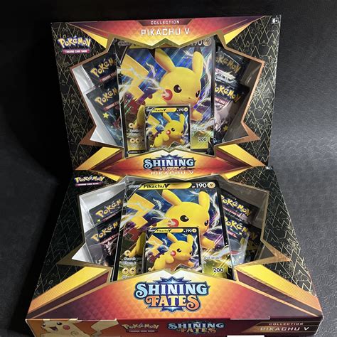 Shining Fates Pikachu V Box New Sealed Unopened Pokemon Tcg Lot Of