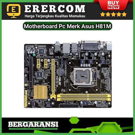 Jual Motherboard Mobo Mainboard Pc Merk Asus H81M Socket 1150 Haswell