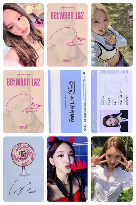 Nayeon Birth Colors Lomo Card Kpop Diy O Love Printouts Photocard