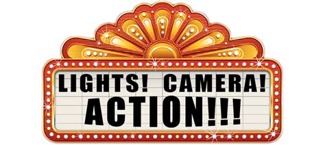 Lights Camera Action Clipart