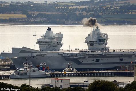 Stricken £32bn Royal Navy Aircraft Carrier Hms Prince Of Wales Reduced To Acting As A Scrap