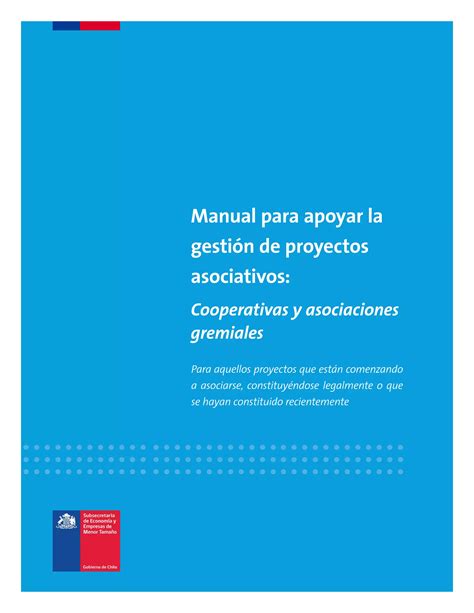 Manual Para Apoyar La Gestion De Proyectos Asociativos Pdf