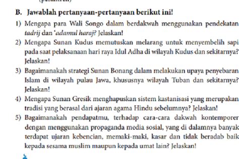 Soal Dan Kunci Jawaban PAI Dan Budi Pekerti Kelas 10 Halaman 308