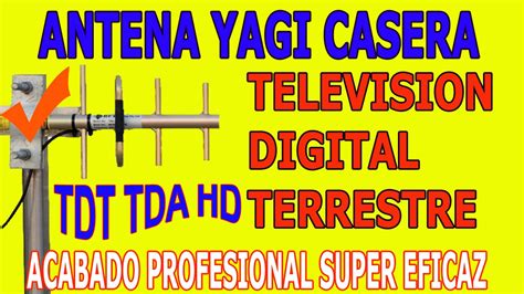 Antena Casera Television Digital Hdtv Tdt Tda Yagi De Acabado