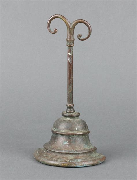 A Victorian Brass Bell Shaped Door Stop The Back 15th December 2022