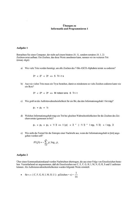 Übung Lösung Binder SS16 Hochschule Coburg Prof Dr Eberhard