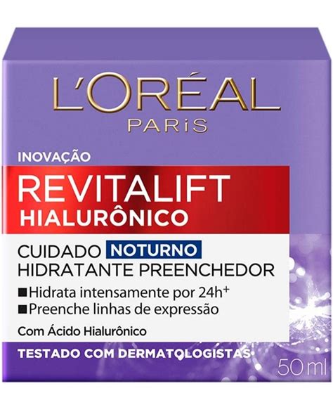 Creme Hidratante Facial Anti idade L Oréal Paris Revitalift Hialurônico