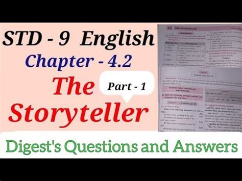 Std English Lesson The Storyteller Digest S Answers Workbook