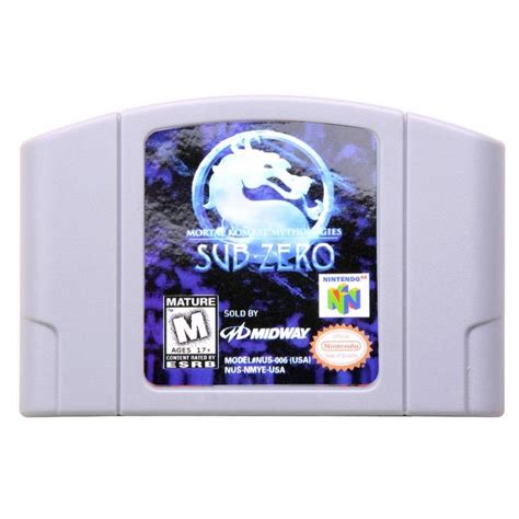 Mortal Kombat Mythologies Sub Zero For N64 Consoles Working Cartridge