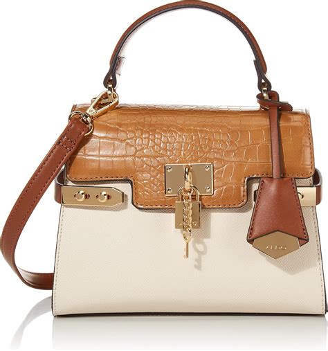 Aldo Women S Agroliaa Top Handle Bag Bone Multi Handbags Amazon