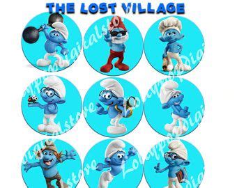 Smurfs Cup Cake Toppers Edible Decoration Smurfs Cupcake Toppers 12