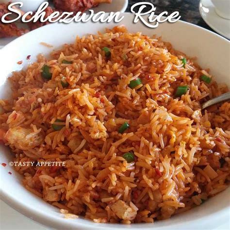 Schezwan Chicken Fried Rice Schezwan Fried Rice Tasty Appetite