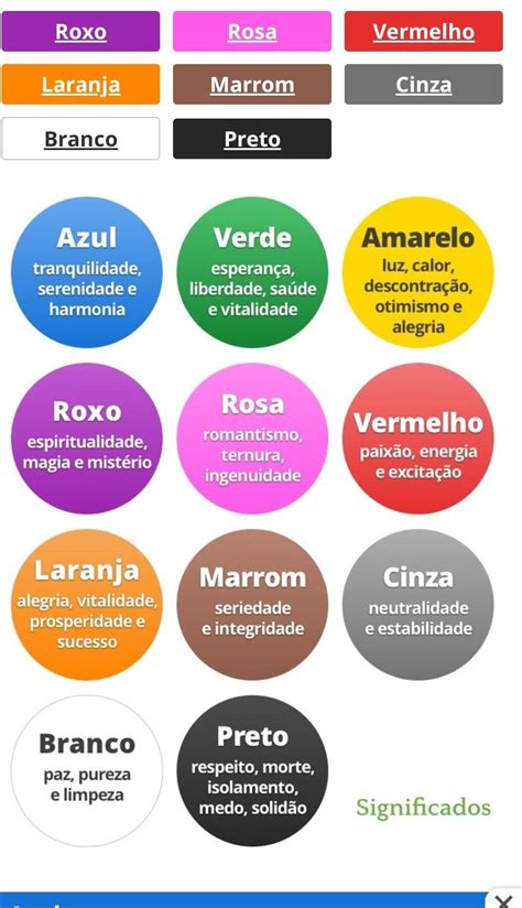 10 Melhor Ideia De Simbologia Das Cores Simbologia Das Cores Cores