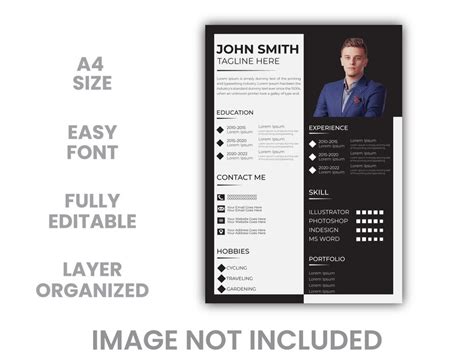 Premium Vector Professional Resume Design Template