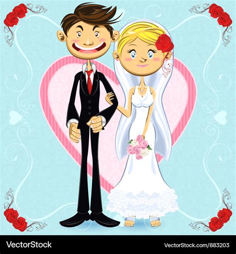 Romantic Wedding Royalty Free Vector Image Vectorstock