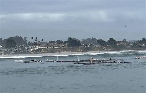 Santa Cruz Wharf Partially Collapses As Pacific Storm Pounds California