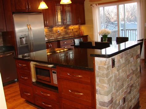 White Kitchen Great Room With Speckled Pearl Granite