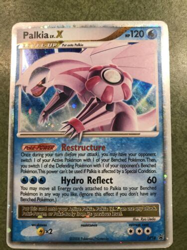 Palkia Lv X Dp Diamond And Pearl Black Star Promo Holo Pokemon Card