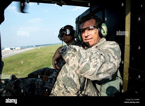 U S Air Force Brig Gen Barry Cornish 18th Wing Commander And Chief Master Sgt Michael