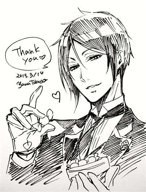 Happy White Day From Sebastian Michaelis Drawn By Yana Toboso 黒執事 黒執事 マンガ 黒執事 イラスト