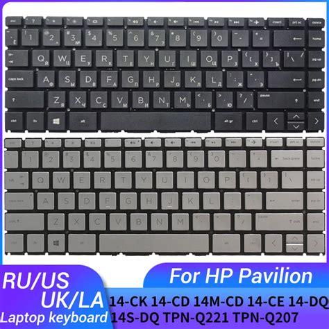 Russian Us Uk Latin Laptop Keyboard For Hp Pavilion X360 14 Ck 14 Cd