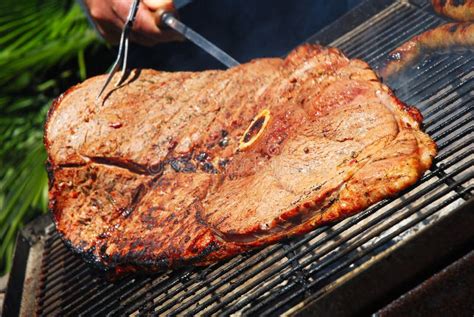 Giant grilled beef steak stock photo. Image of appetizing - 7961642