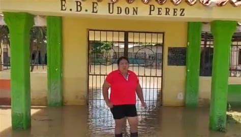 Por desborde del río Catatumbo una escuela quedó bajo el agua en el Sur