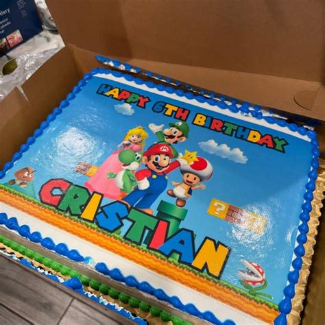 Printable Super Smash Bros Cake Topper Super Mario Bros Mario Cake