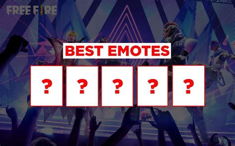 Top 5 Legendary Emotes In Free Fire MAX