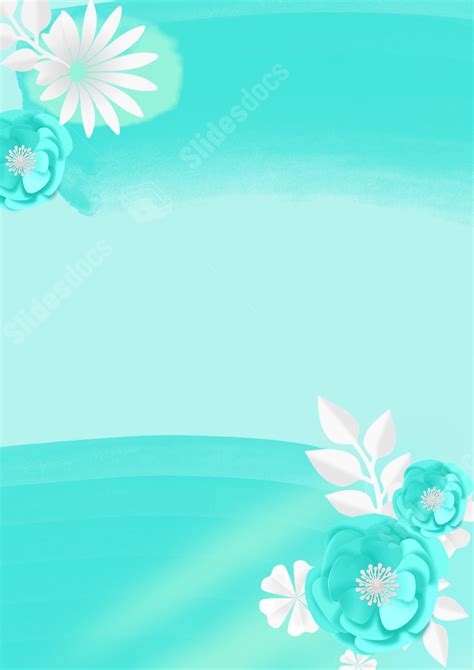 Blue Rose Flower That Is Fresh Page Border Background Word Template And