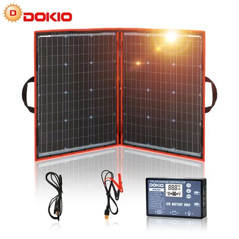 Dokio 18V 100w 50Wx2 St Cke Flexible Foldble Monocrystalline