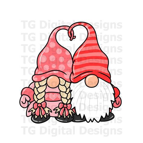 Valentine Gnomes PNG, Valentines Day Gnome Clipart, Valentine Shirt ...