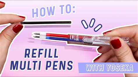 How To Refill Multi Pen Mechanical Pencil In A Multi Pen Youtube