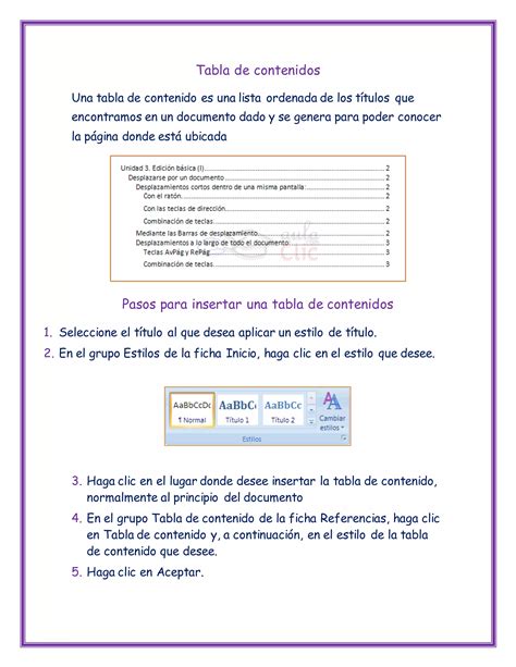 Tabla De Contenidos E Ilustraciones Pdf