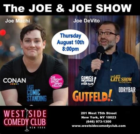 Joe And Joe Show West Side Comedy Club New York Ny