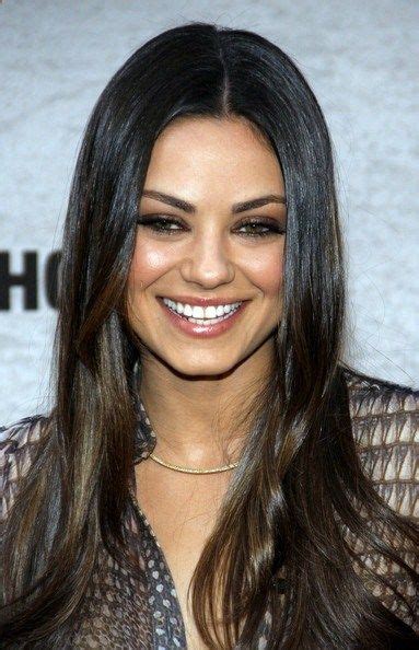 Perfect Highlights For Dark Brunettes Mila Kunis Hair Color Balayage