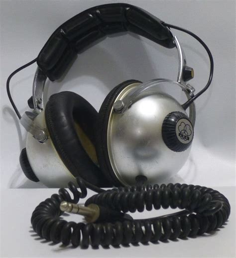 Rare 60s 70s Vintage Akg K180 Headphones Silver Black Untested As Is Steampunk Headphones