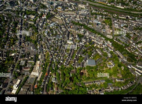 Aerial view, Siegberg, Schlossberg, Siegen Castle, Siegen, Siegen-Wittgenstein, Siegerland ...