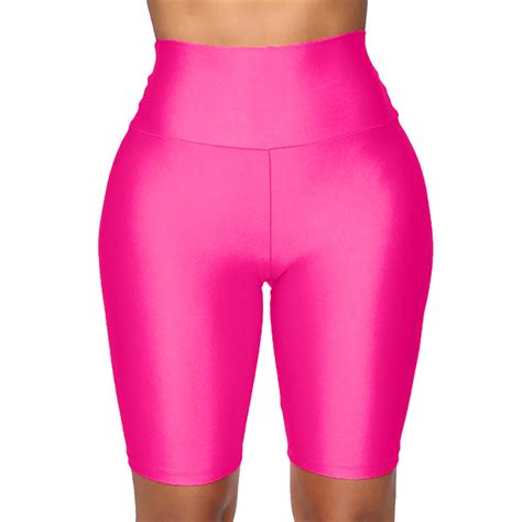 Awxnjux Sweatpants Women Womens Active Fitness Solid Color Sports Yoga Booty Shorts For Running